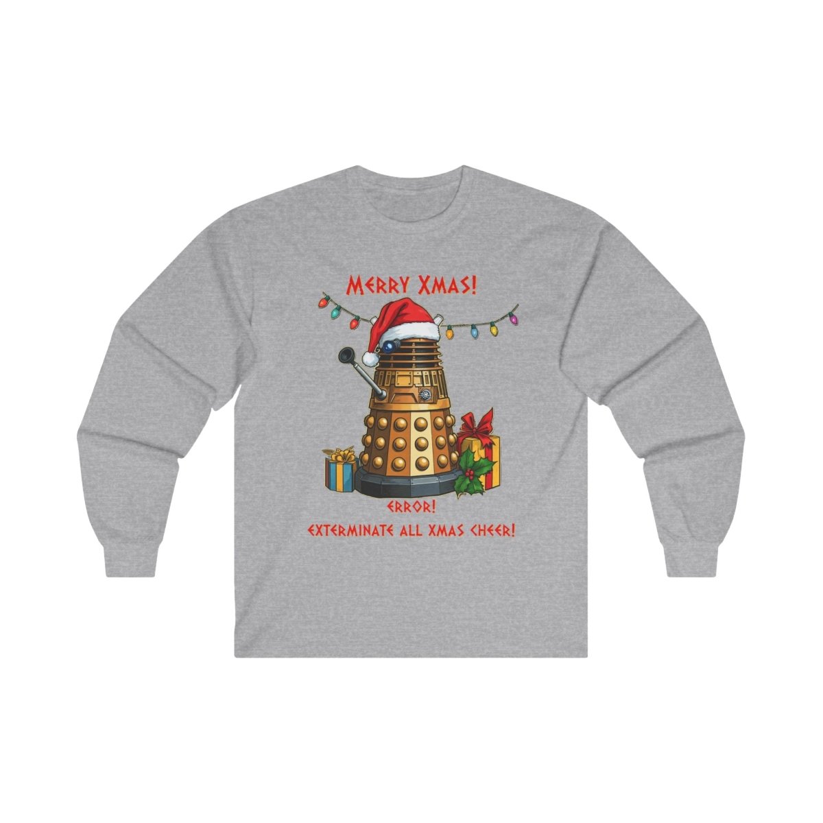 Very Confused Xmas Dalek Long Sleeve T-shirt - soapbox169 - A Little Gift Shop