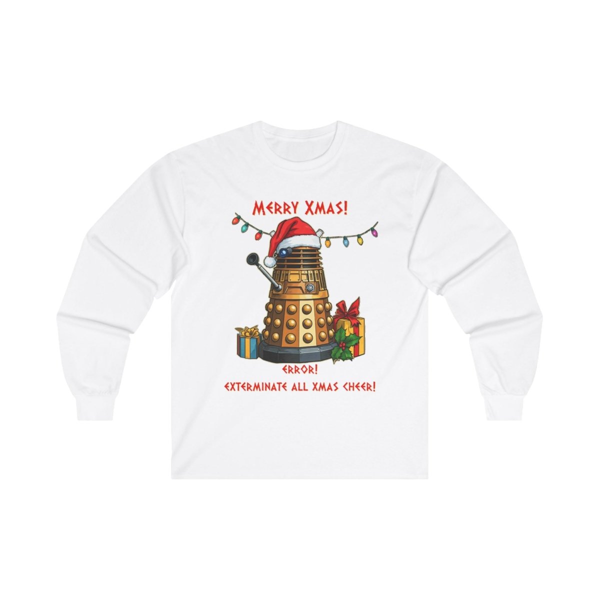 Very Confused Xmas Dalek Long Sleeve T-shirt - soapbox169 - A Little Gift Shop