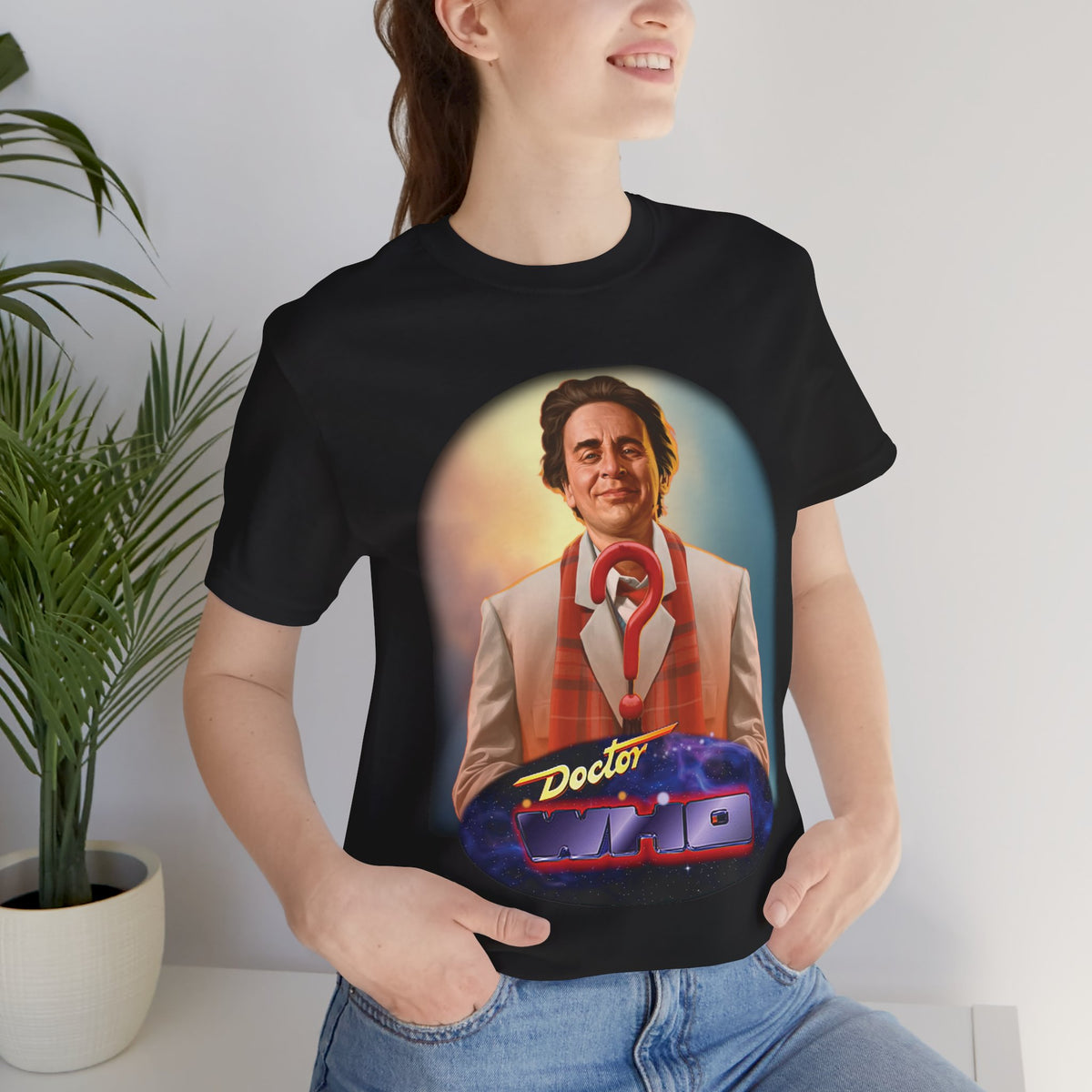 Doctor Who 7th Doctor Logo T-shirt — Sylvester McCoy