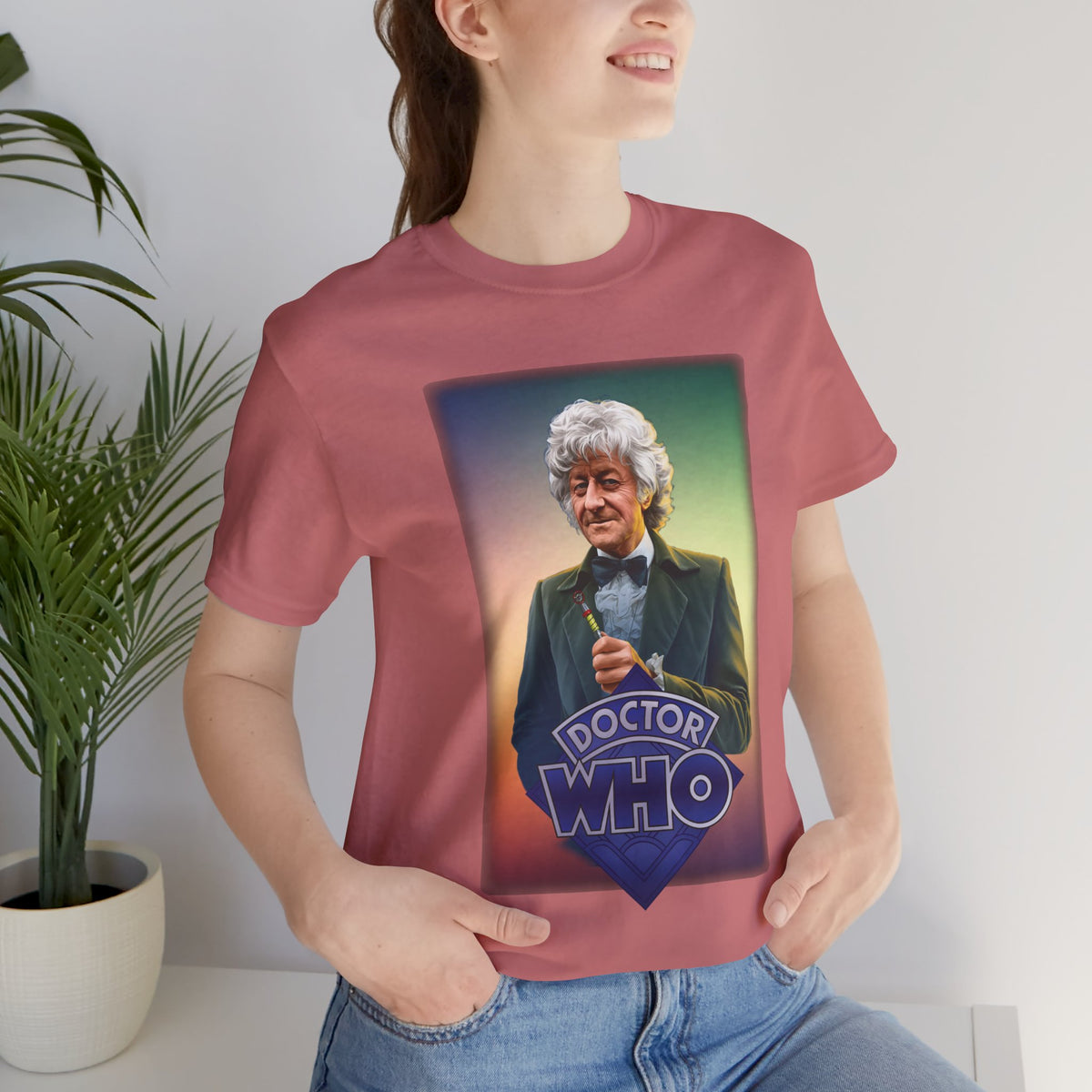 Doctor Who 3rd Doctor Logo T-shirt — Jon Pertwee