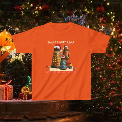 Doctor Who Dalek Christmas Kids T-shirt — Singing Xmas Carols