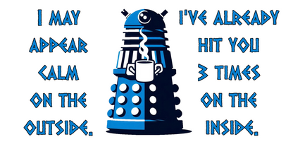 Doctor Who Dalek CAFFEINATE Mug No.10