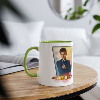 10th & 14th Doctor (David Tennant) and Doctor Who logo mug. - soapbox169 - A Little Gift Shop
