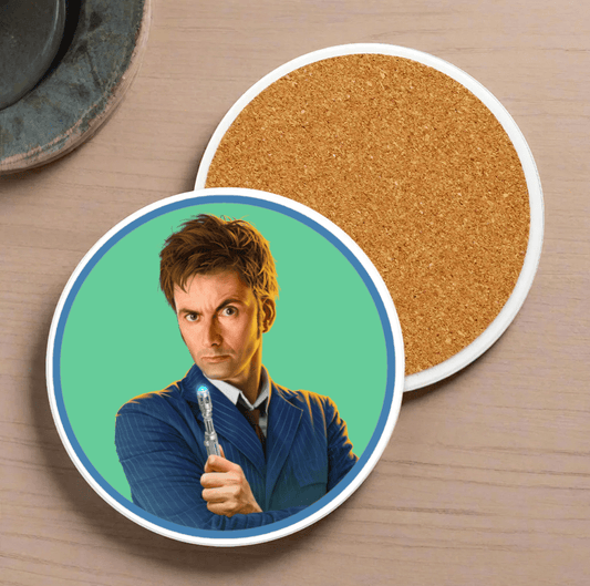 10th Doctor Ceramic Coaster Collection - soapbox169 - A Little Gift Shop