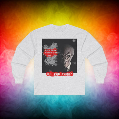 Doctor Who  - The Silence asking "The Question" Long Sleeve T-shirt
