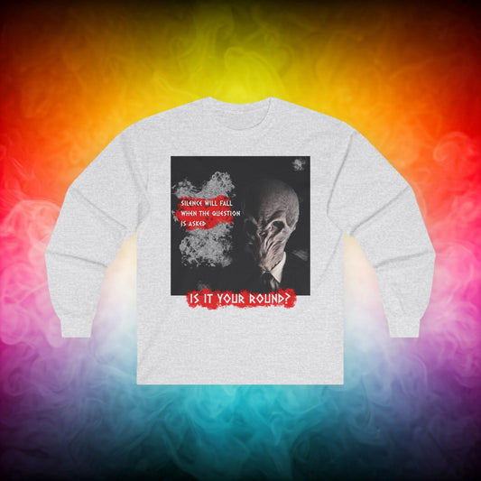 Doctor Who  - The Silence asking "The Question" Long Sleeve T-shirt