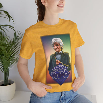 Doctor Who 3rd Doctor Logo T-shirt — Jon Pertwee