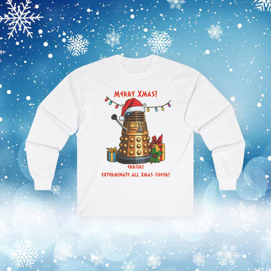 Doctor Who  - Very Confused Xmas Dalek Long Sleeve T-shirt