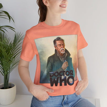 Doctor Who The War Doctor John Hurt and Doctor Who logo
