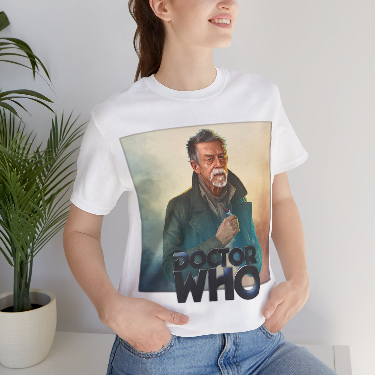 Doctor Who The War Doctor John Hurt and Doctor Who logo