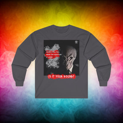 Doctor Who  - The Silence asking "The Question" Long Sleeve T-shirt