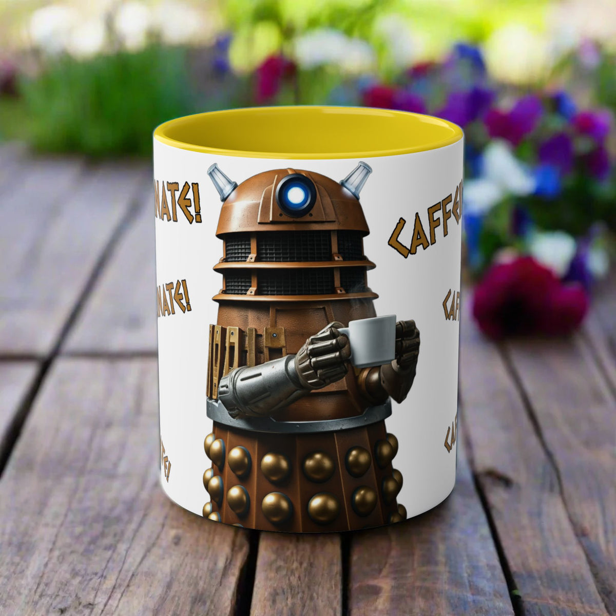 Doctor Who Dalek CAFFEINATE Mug No.7