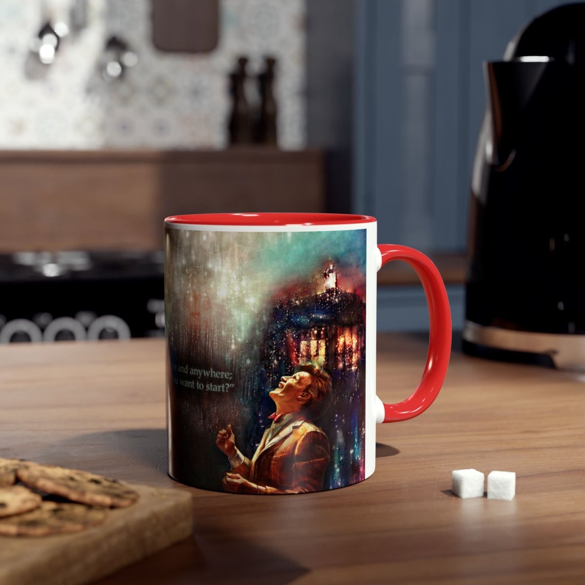 11th Doctor "All of time and space..." quote mug featuring The TARDIS - Mug
