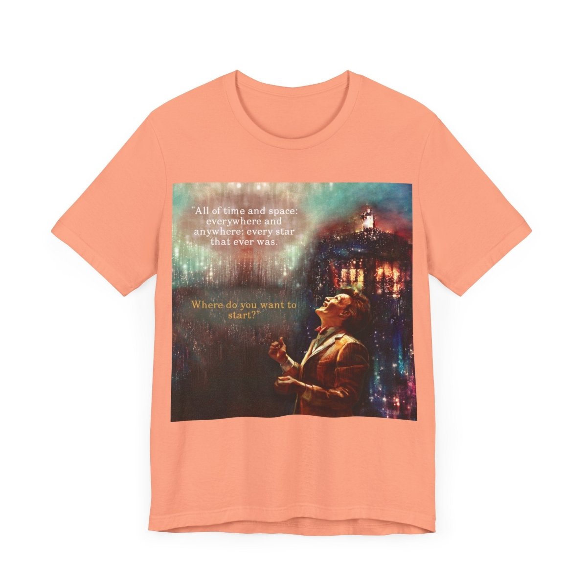 11th Doctor "All of time and space..." quote T-shirt featuring The TARDIS - soapbox169 - A Little Gift Shop