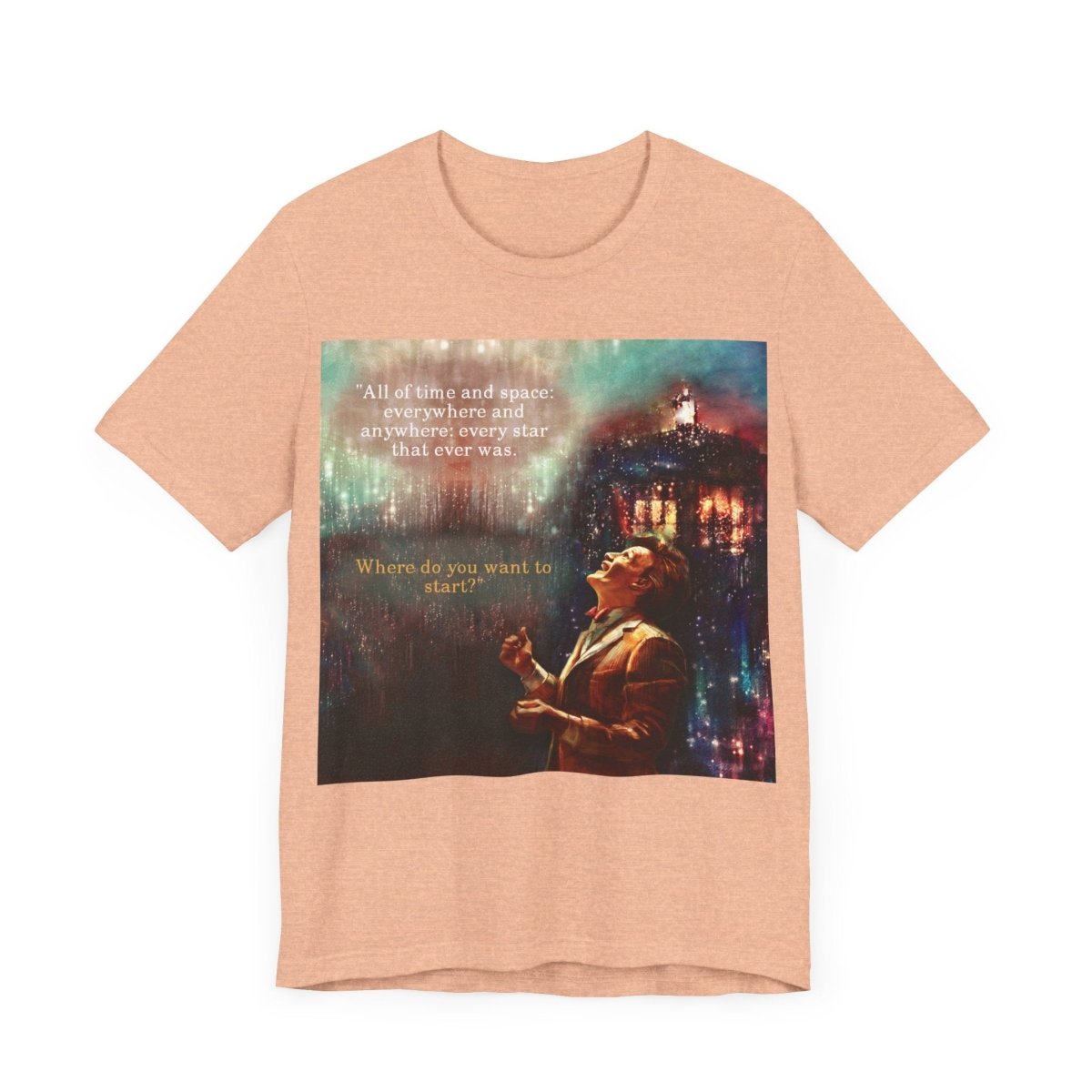 11th Doctor "All of time and space..." quote T-shirt featuring The TARDIS - soapbox169 - A Little Gift Shop