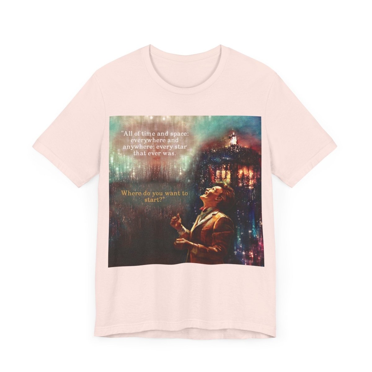 11th Doctor "All of time and space..." quote T-shirt featuring The TARDIS - soapbox169 - A Little Gift Shop