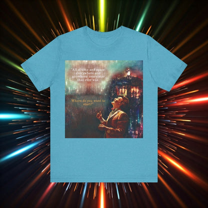 11th Doctor "All of time and space..." quote T-shirt featuring The TARDIS - soapbox169 - A Little Gift Shop