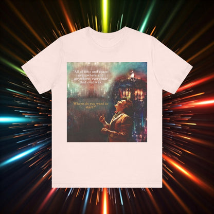 11th Doctor "All of time and space..." quote T-shirt featuring The TARDIS - soapbox169 - A Little Gift Shop
