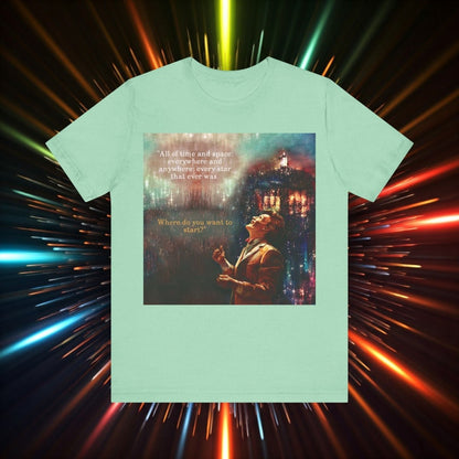 11th Doctor "All of time and space..." quote T-shirt featuring The TARDIS - soapbox169 - A Little Gift Shop