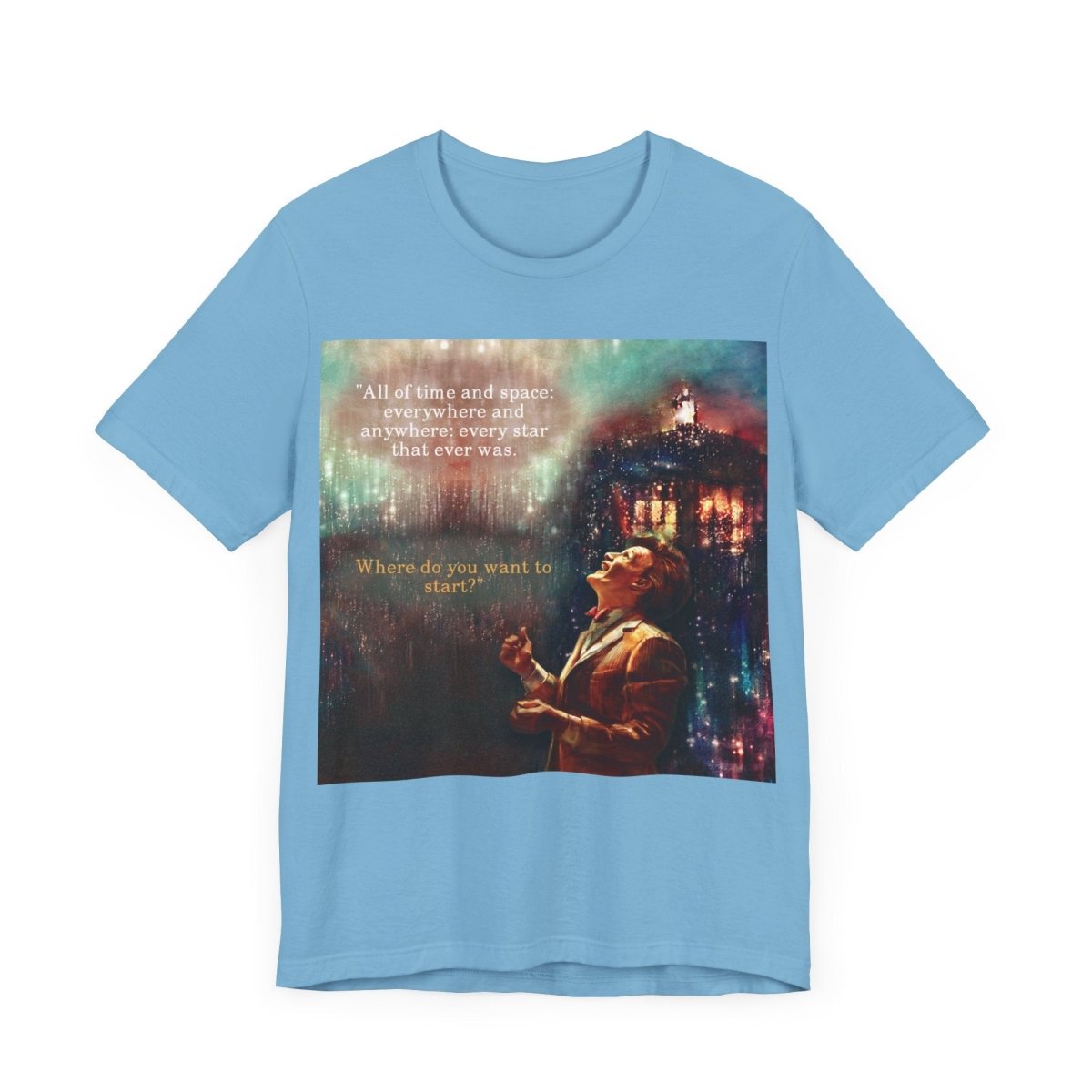 11th Doctor "All of time and space..." quote T-shirt featuring The TARDIS - soapbox169 - A Little Gift Shop