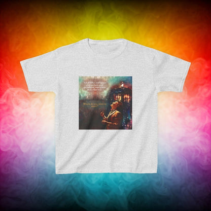 11th Doctor "All of time and space..." quote T-shirt featuring The TARDIS - Kids Heavy Cotton T-shirt - soapbox169 - A Little Gift Shop