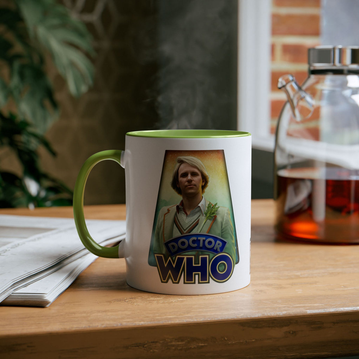 Doctor Who 5th Doctor Logo Mug — Peter Davison