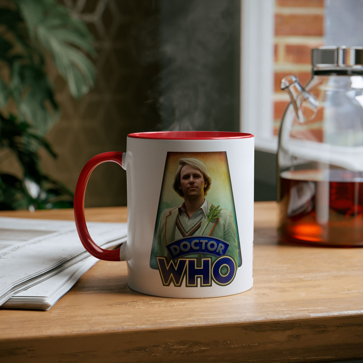 Doctor Who 5th Doctor Logo Mug — Peter Davison