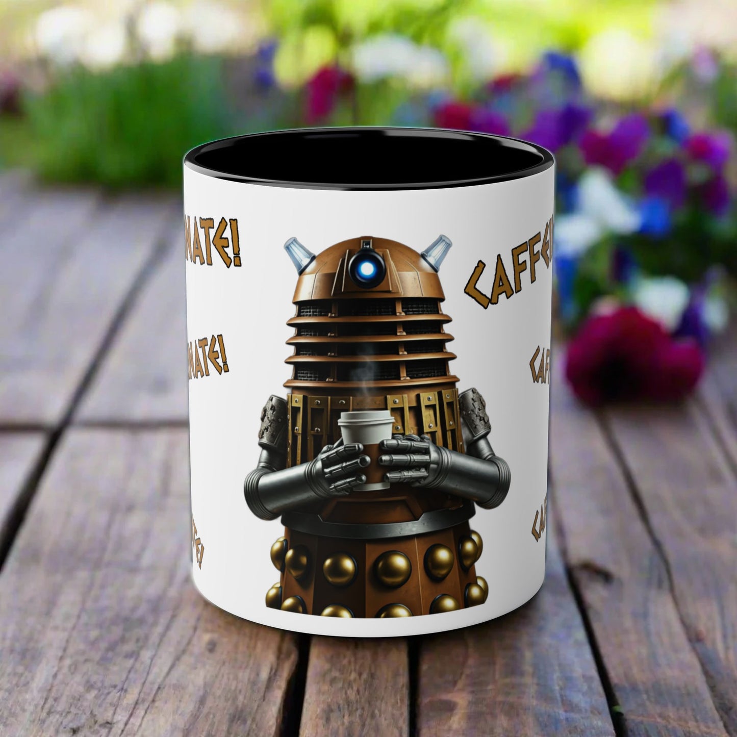 Doctor Who Dalek CAFFEINATE Mug No.3