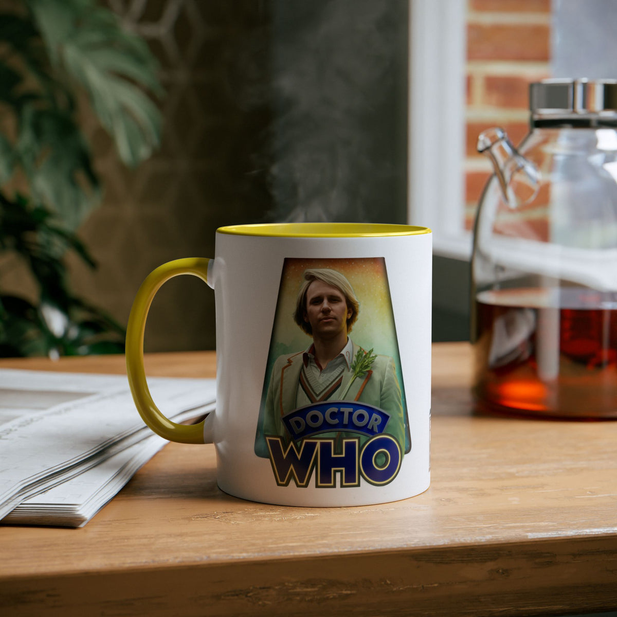 Doctor Who 5th Doctor Logo Mug — Peter Davison