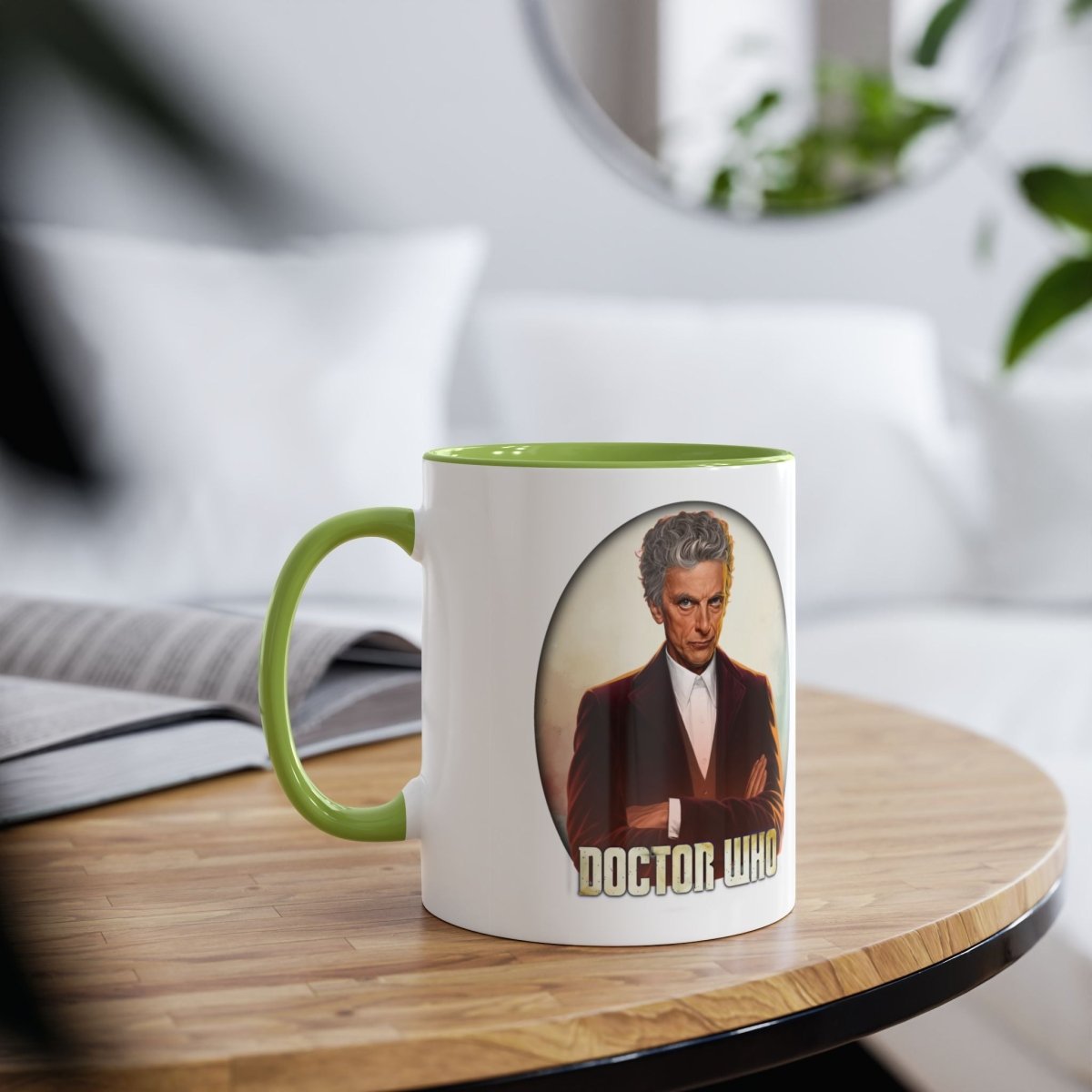 12th Doctor (Peter Capaldi) and Doctor Who logo mug. - soapbox169 - A Little Gift Shop