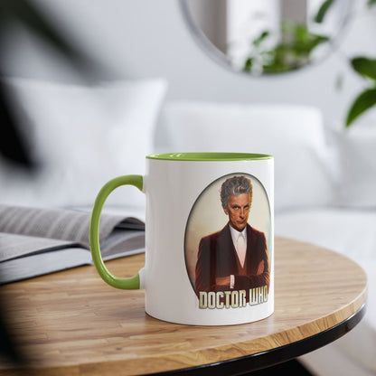 12th Doctor (Peter Capaldi) and Doctor Who logo mug. - soapbox169 - A Little Gift Shop