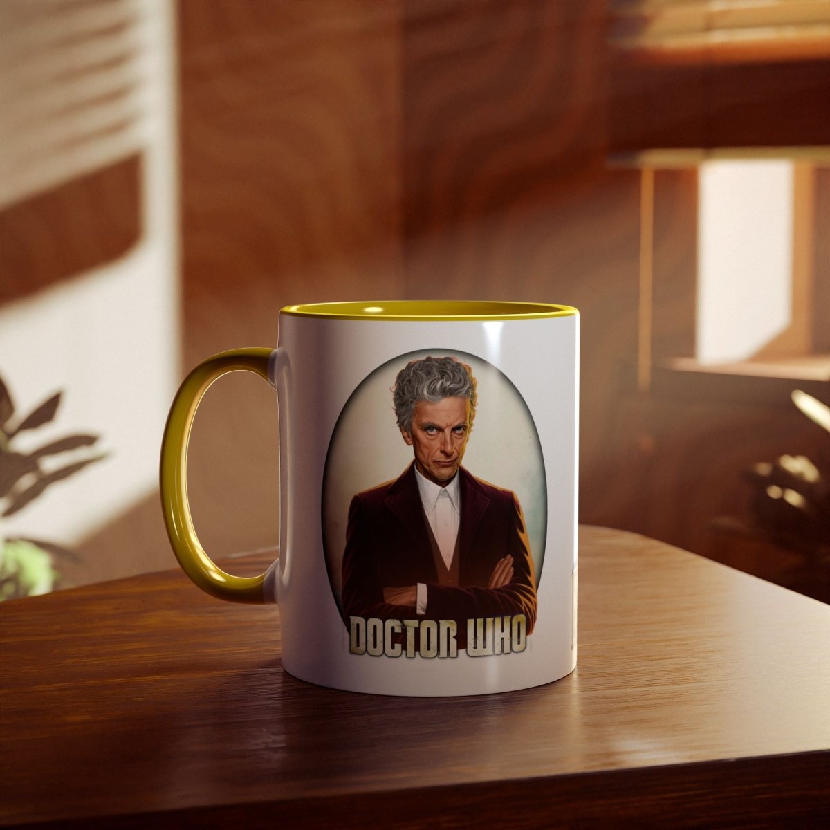 12th Doctor (Peter Capaldi) and Doctor Who logo mug. - soapbox169 - A Little Gift Shop