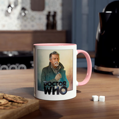 The War Doctor (John Hurt) and Doctor Who logo mug.