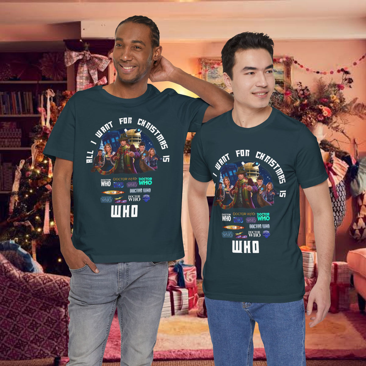 Doctor Who All I Want for Christmas is WHO T-shirt