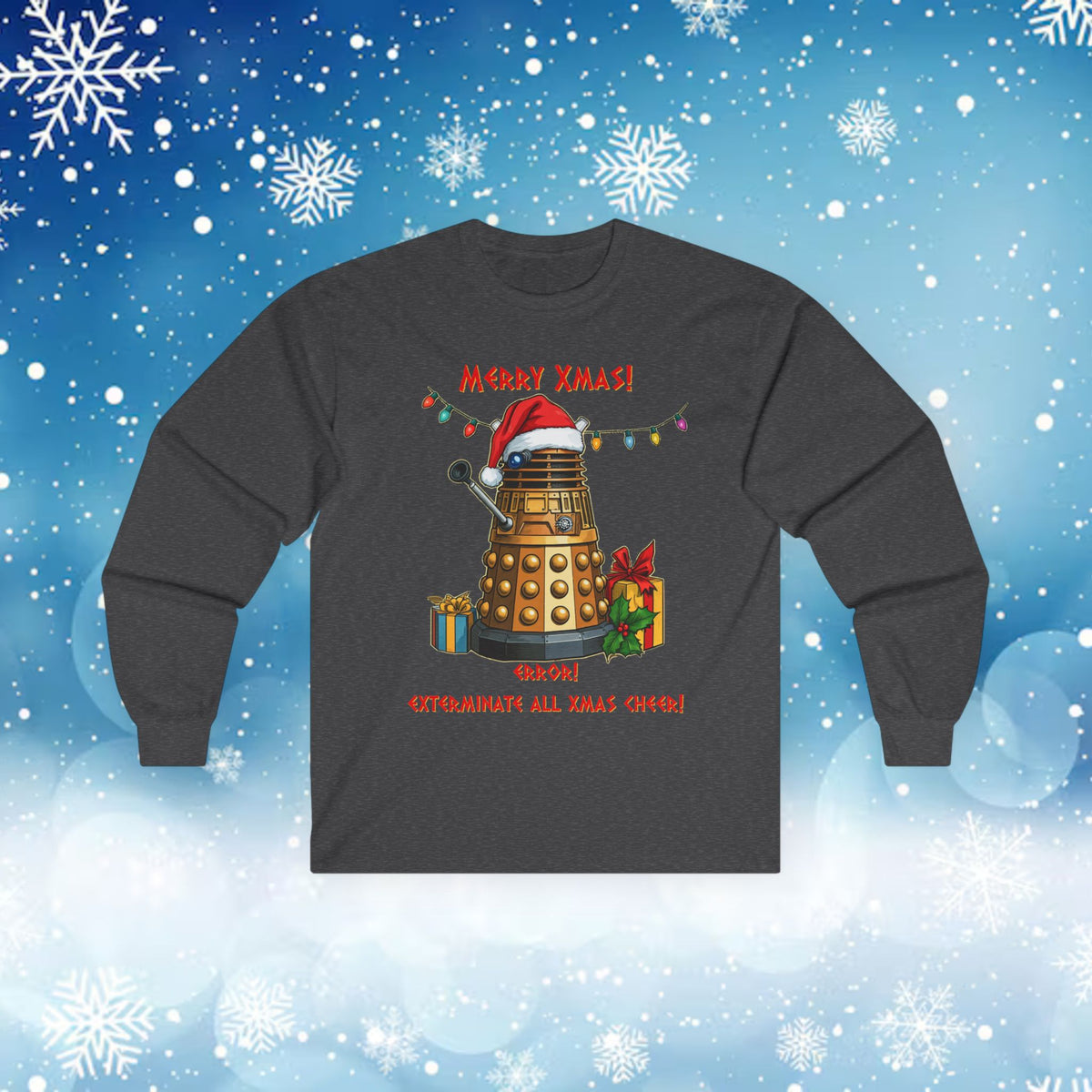 Doctor Who  - Very Confused Xmas Dalek Long Sleeve T-shirt