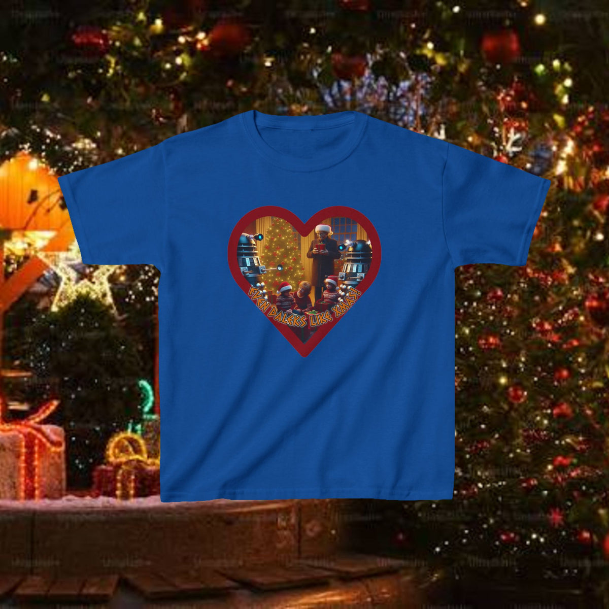 Doctor Who Dalek Christmas Kids T-shirt — Even Daleks Like Xmas