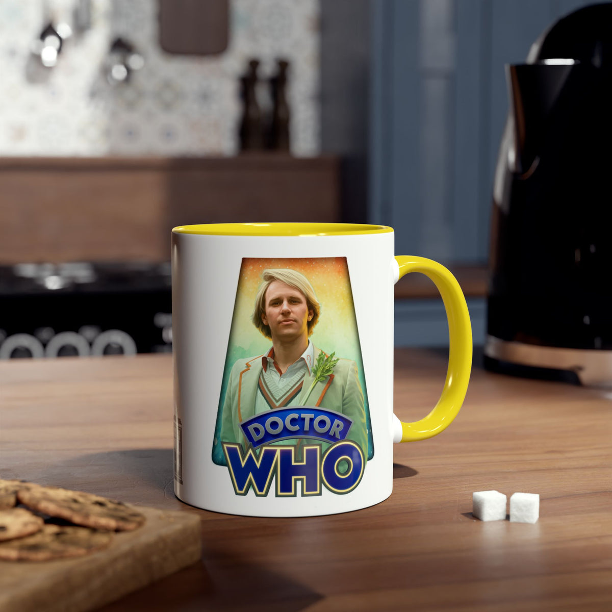 Doctor Who 5th Doctor Logo Mug — Peter Davison