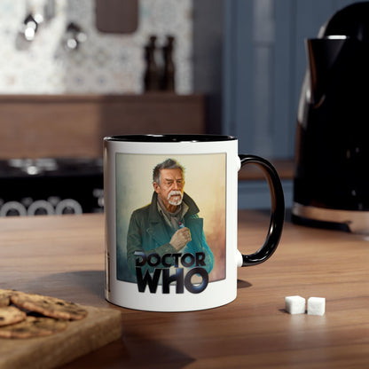The War Doctor (John Hurt) and Doctor Who logo mug.