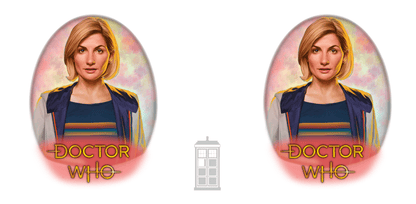 13th Doctor (Jodie Whittaker) and Doctor Who logo mug. - Mug