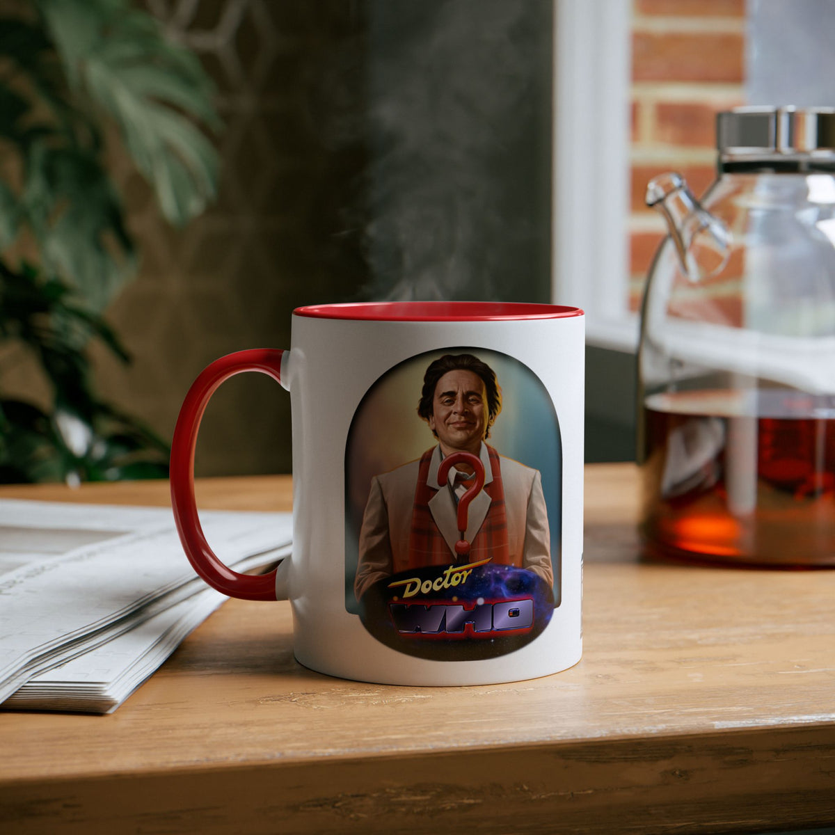 Doctor Who 7th Doctor Logo Mug — Sylvester McCoy