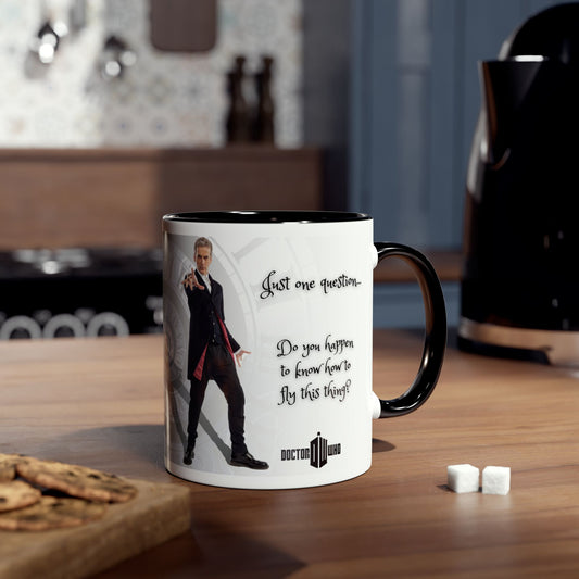 Doctor Who 12th Doctor Just One Question Mug