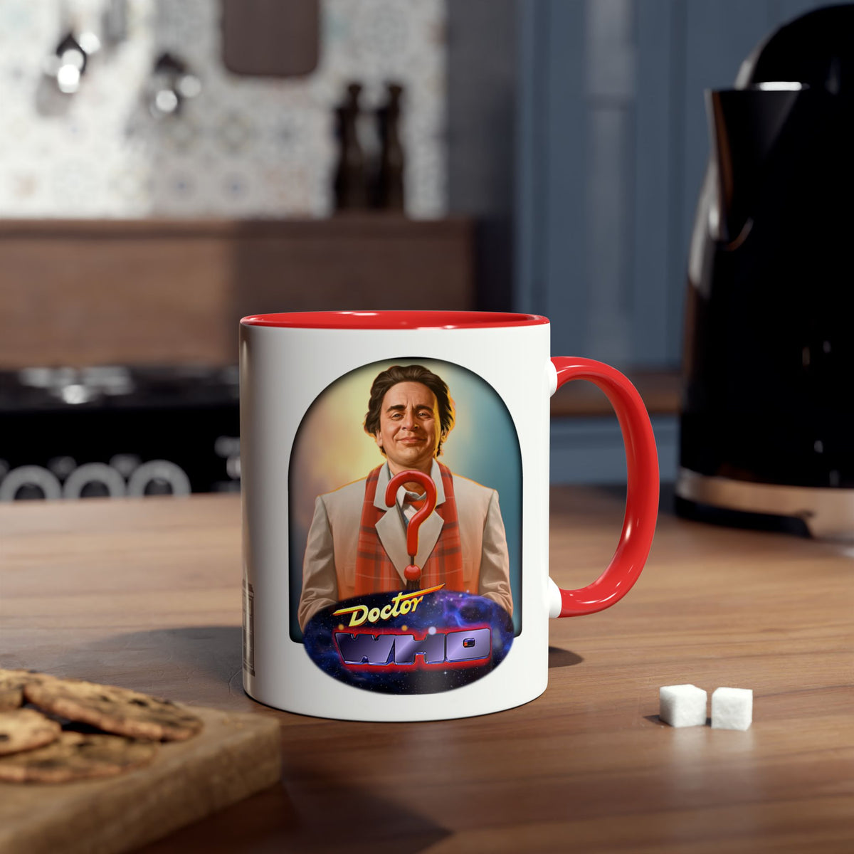 Doctor Who 7th Doctor Logo Mug — Sylvester McCoy
