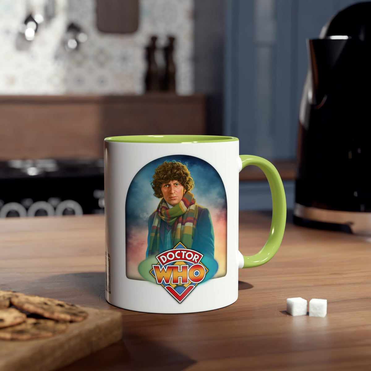 Doctor Who 4th Doctor Logo Mug — Tom Baker