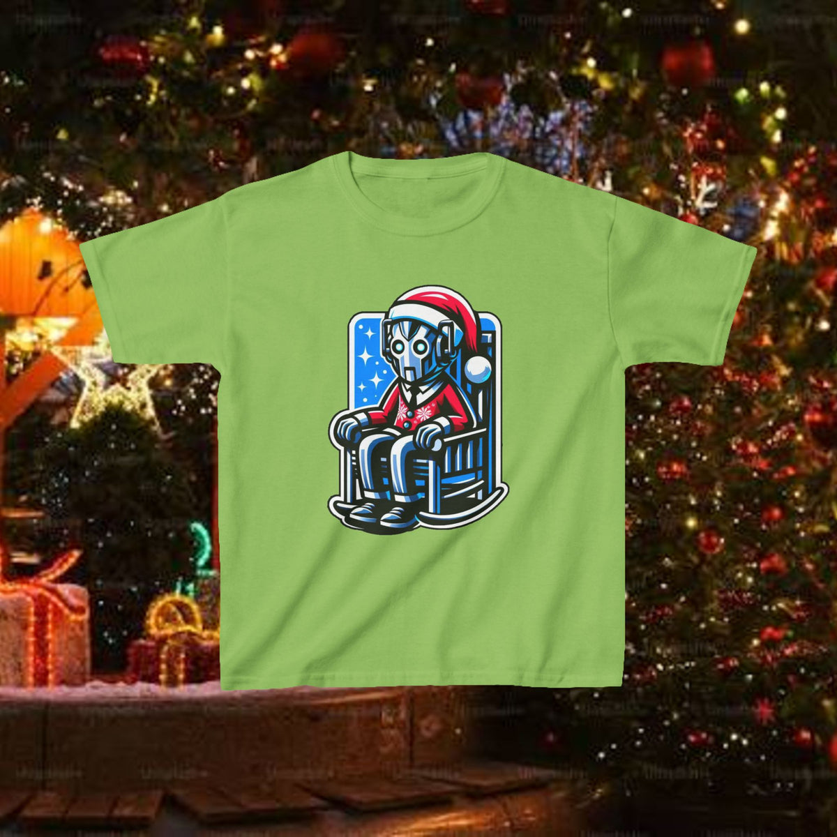 Doctor Who Cyber Santa Christmas Kids T-shirt — Very Tired