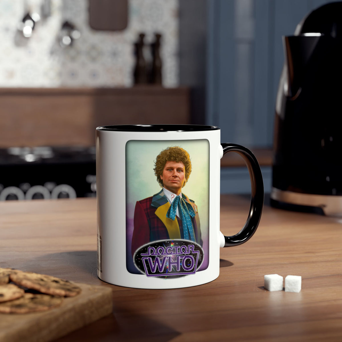 Doctor Who 6th Doctor Logo Mug — Colin Baker
