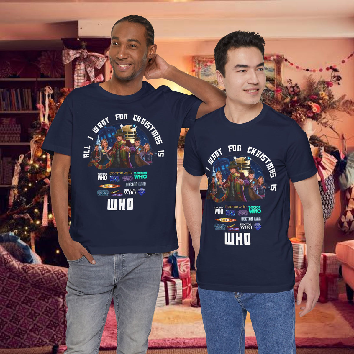 Doctor Who All I Want for Christmas is WHO T-shirt