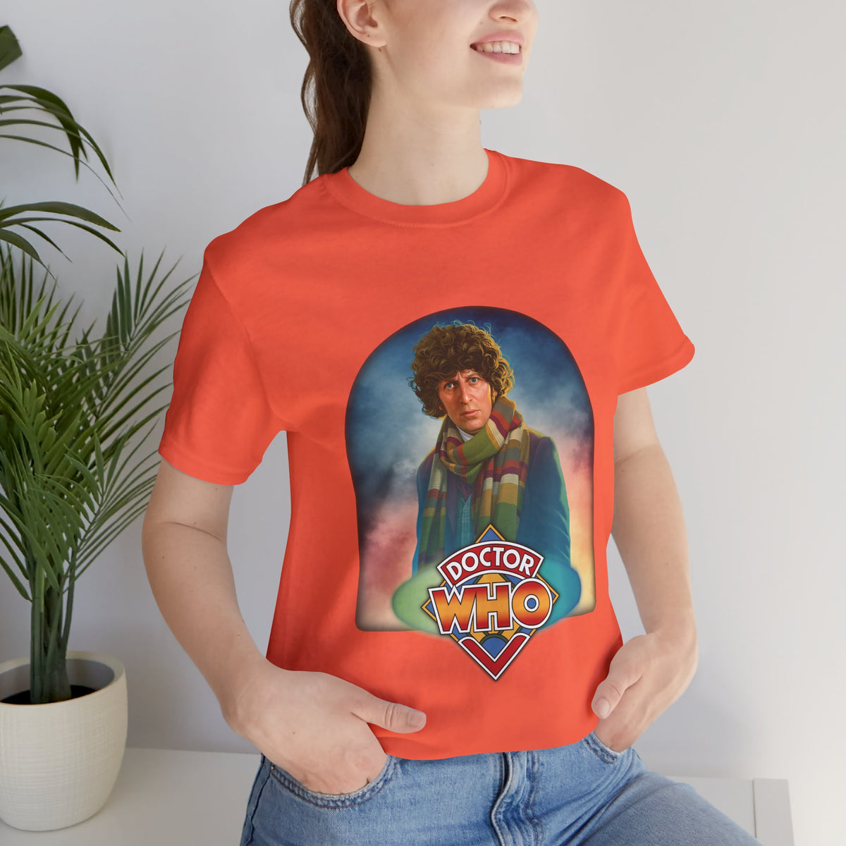 Doctor Who 4th Doctor Logo T-shirt — Tom Baker