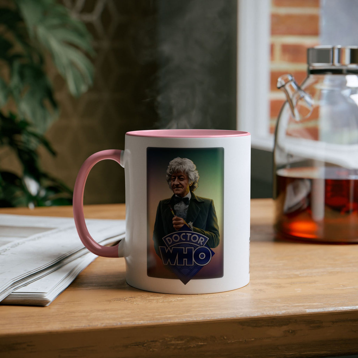 Doctor Who 3rd Doctor Logo Mug — Jon Pertwee