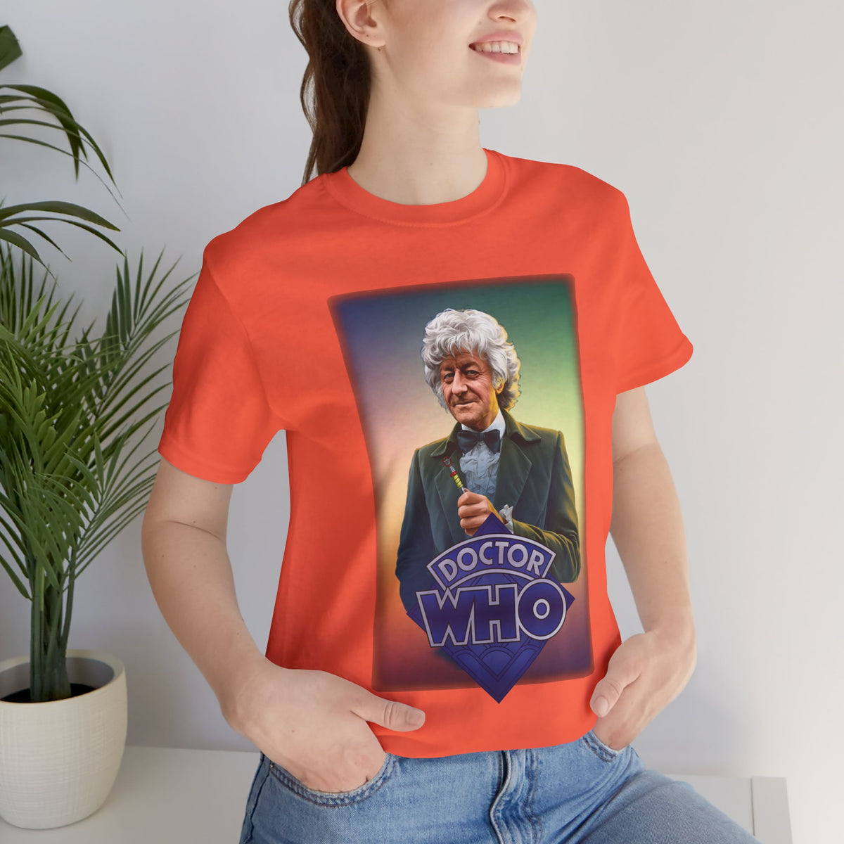 Doctor Who 3rd Doctor Logo T-shirt — Jon Pertwee