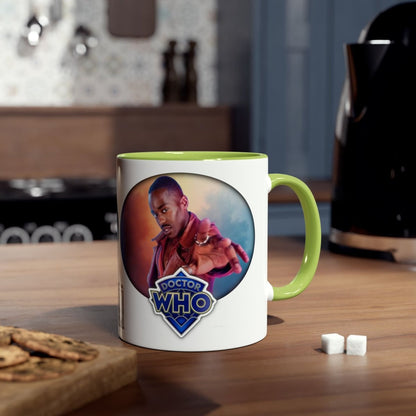 15th Doctor (Ncuti Gatwa) and Doctor Who logo mug. - soapbox169 - A Little Gift Shop